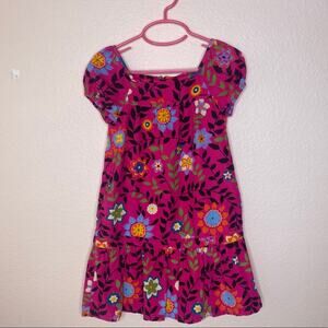 Gap Kids Corduroy Pink Floral Dress w Pockets XS